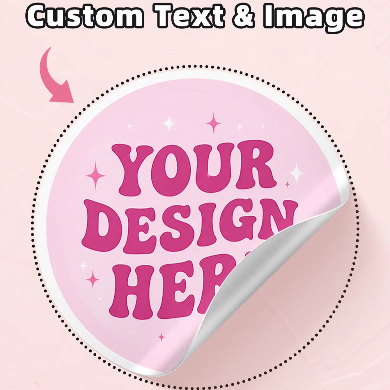 Personalised Candle Label - Autocollants ronds personnalisés en PVC transparent,