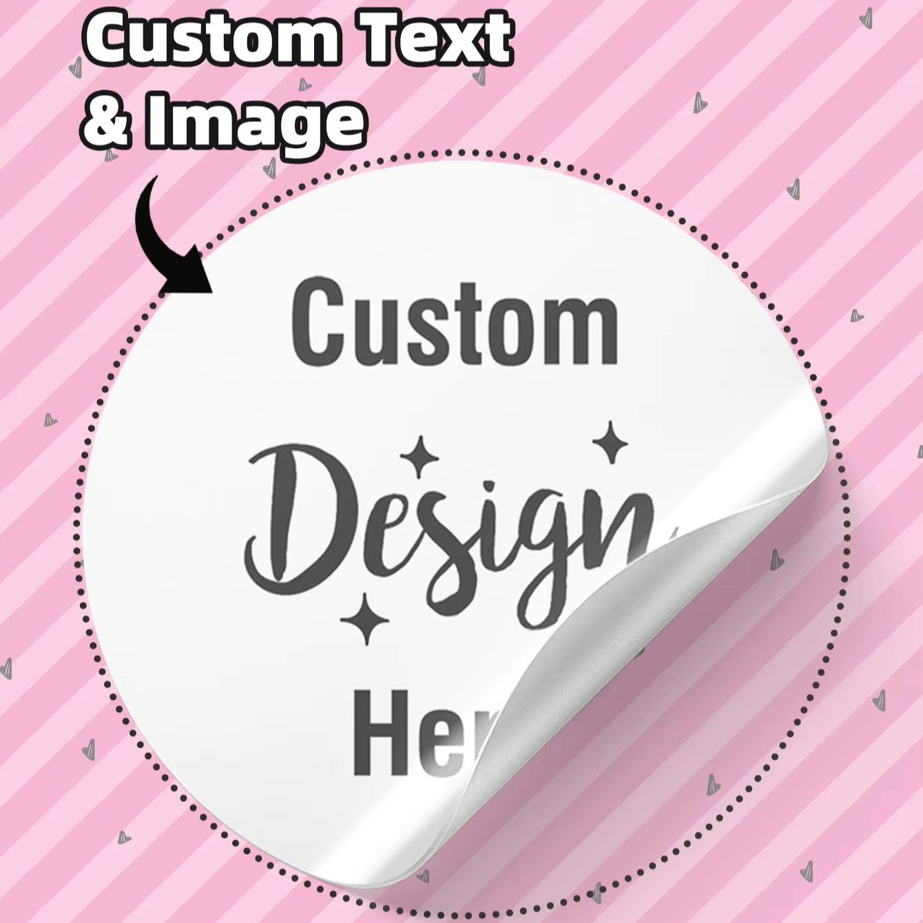 Personalised Candle Label - Autocollants ronds personnalisés imperméables de 3/5/6