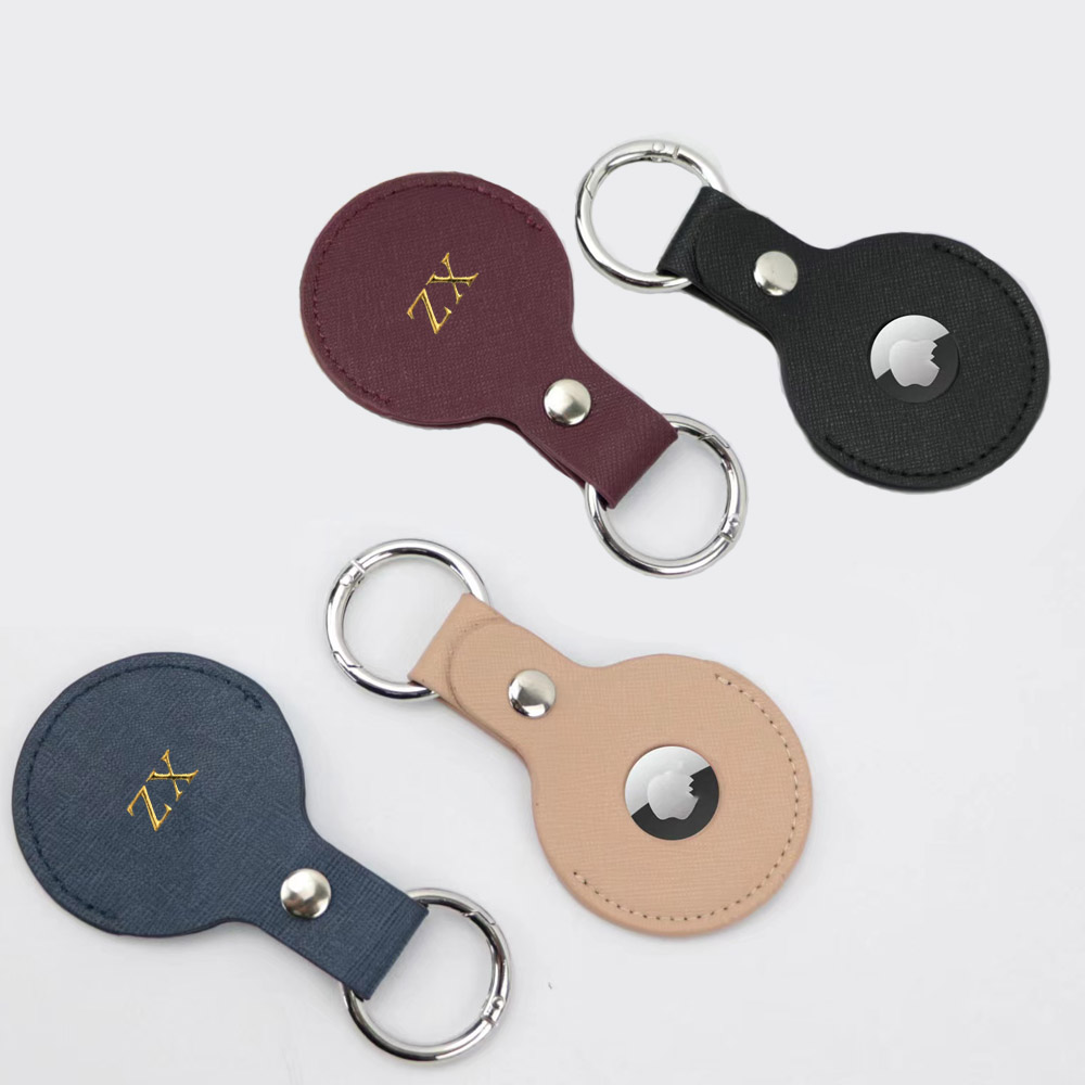 Monogram Keychain Leather - Lettres initiales en or personnalisées pour