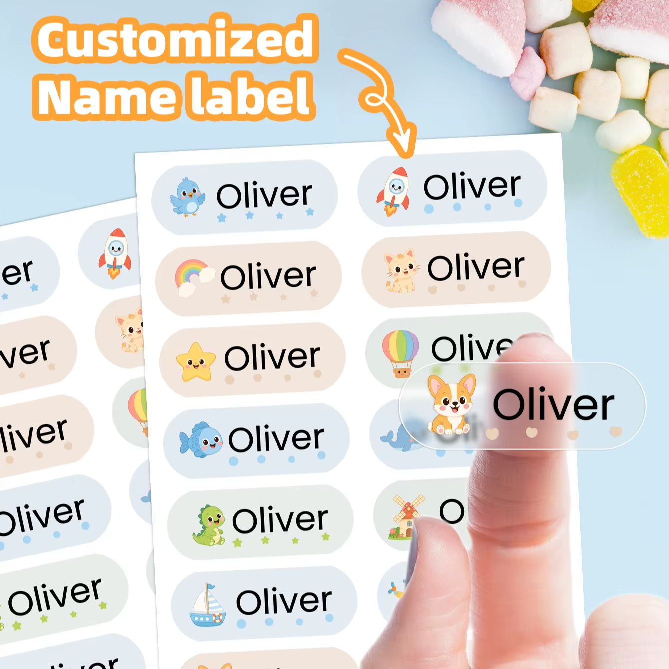 Autocollants personnalisés ave - Personalised Candle Label avis et prix