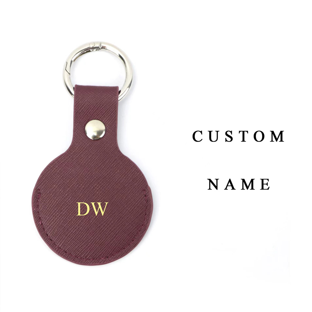 Lettres initiales en or person - Monogram Keychain Leather avis et prix