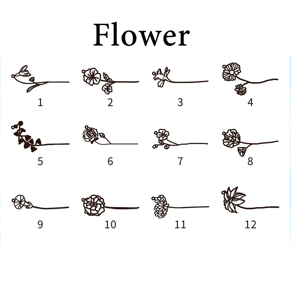 Haiyufly-Collier Personnalisé  - Birth Flower Necklace avis et prix