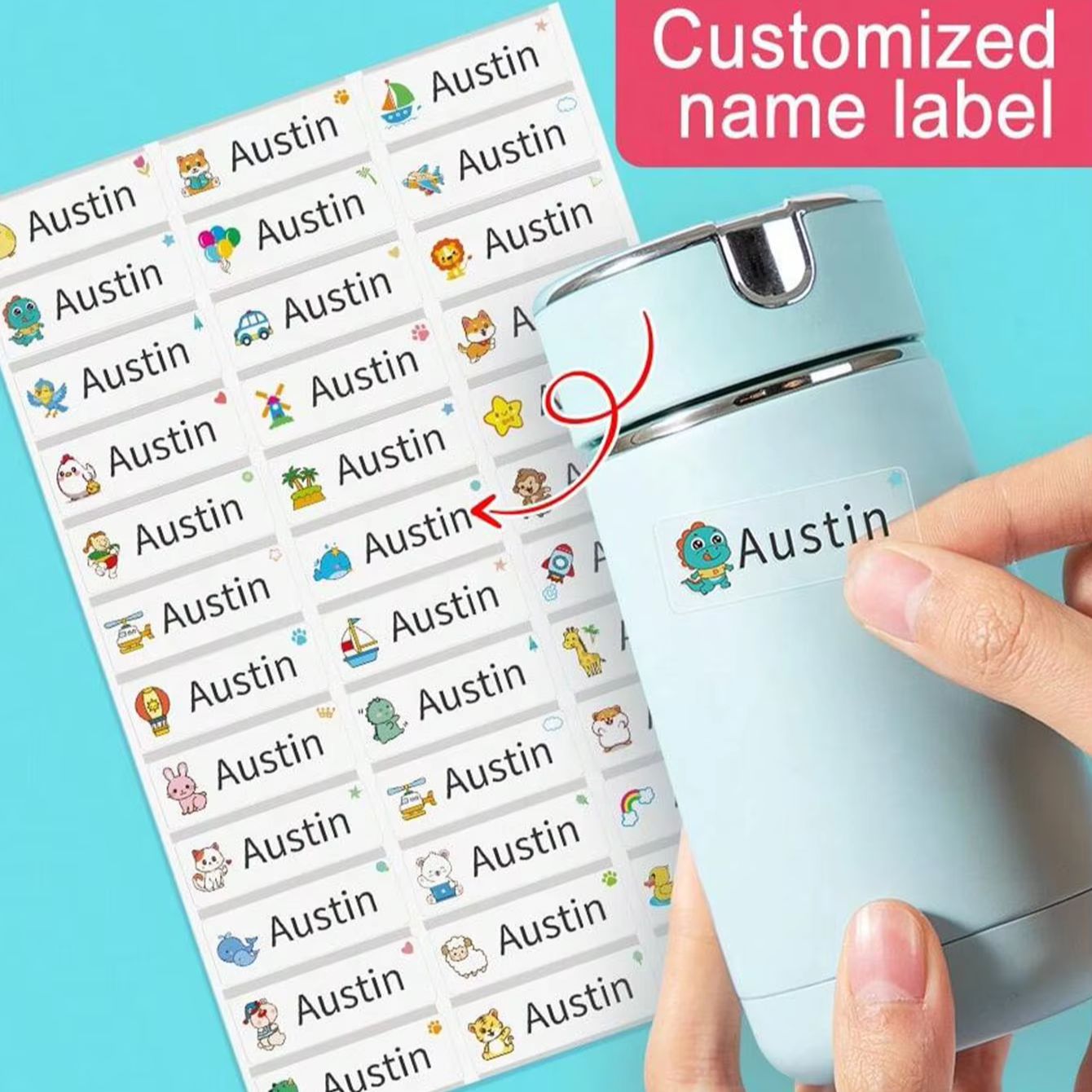 Autocollants personnalisés ave - Personalised Candle Label avis et prix